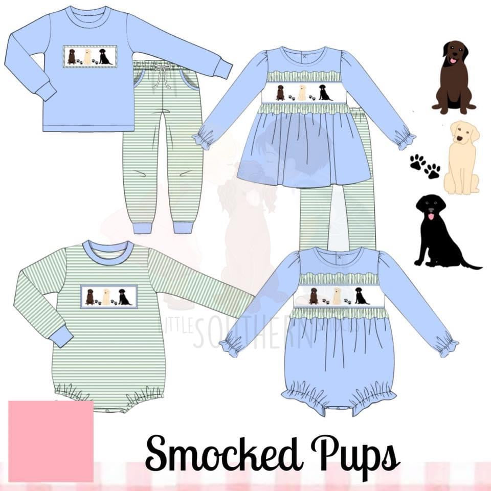 Smocked Pups Preorder
