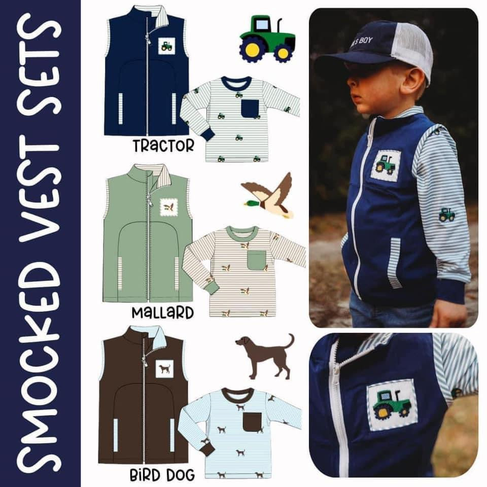 Smocked Vest Set Preorder