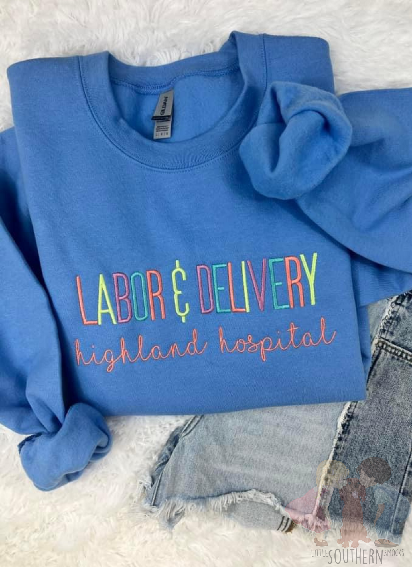 Multi Colored Embroidered Sweatshirt