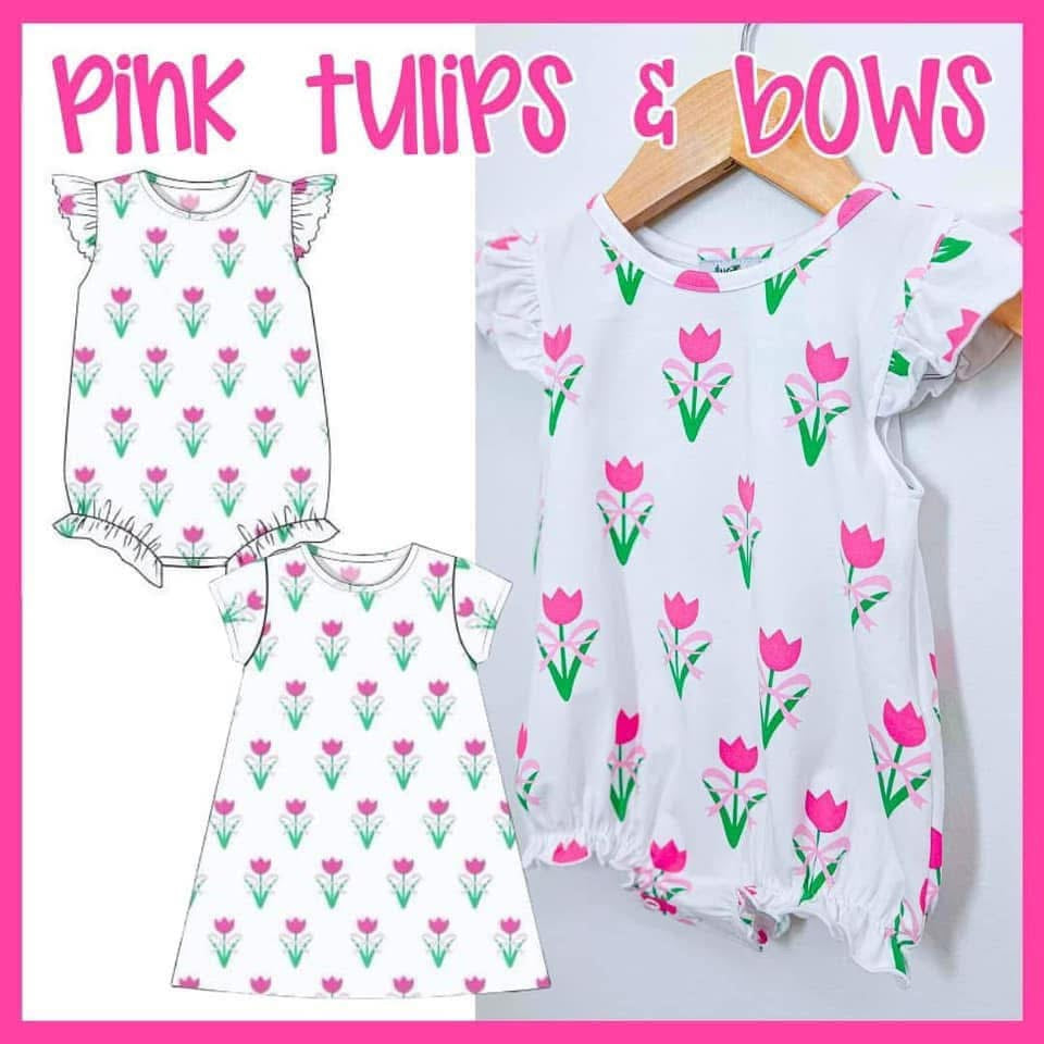 Pink Tulips & Bows Preorder