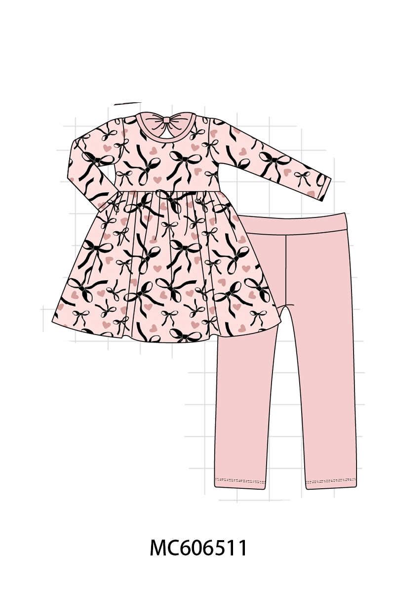 PO96 Blush bow heart bamboo collection