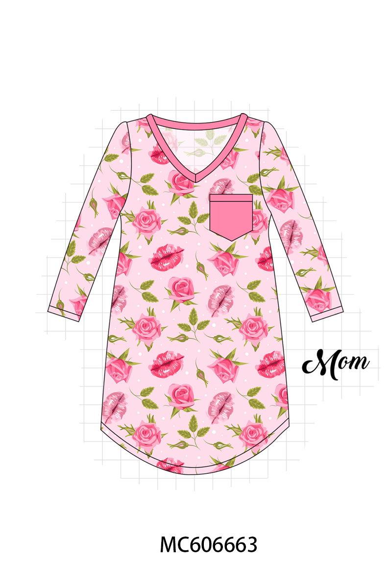 PO96 Pink valentine's day rose bamboo collection