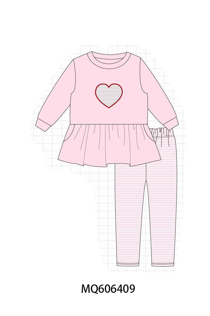 PO97 Blue&pink heart applique collection
