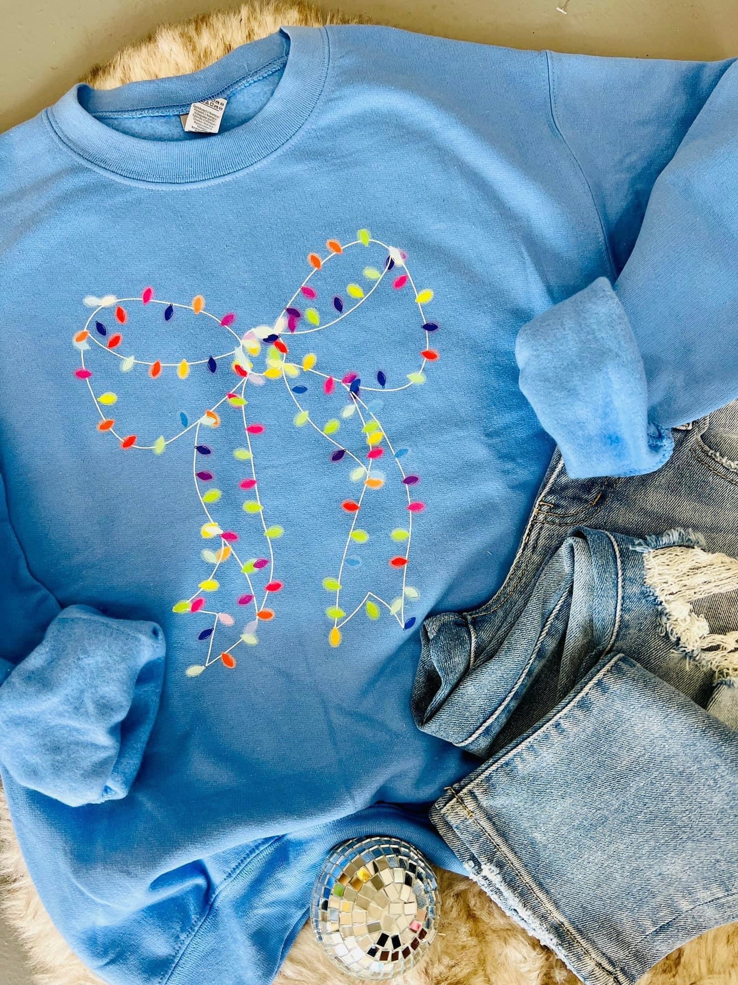 Christmas Bow Sweatshirt Preorder