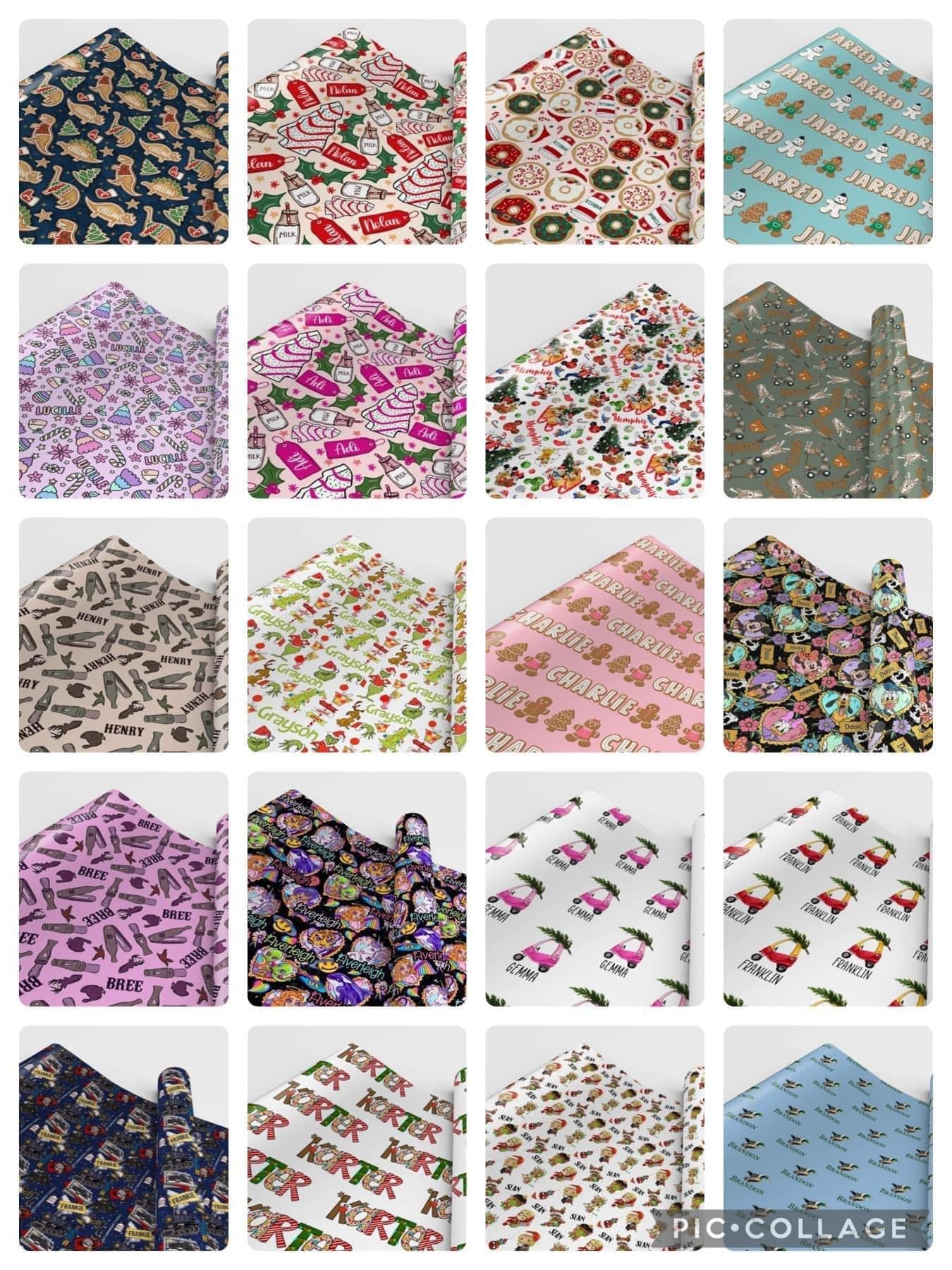 Customized Wrapping Paper Preorder
