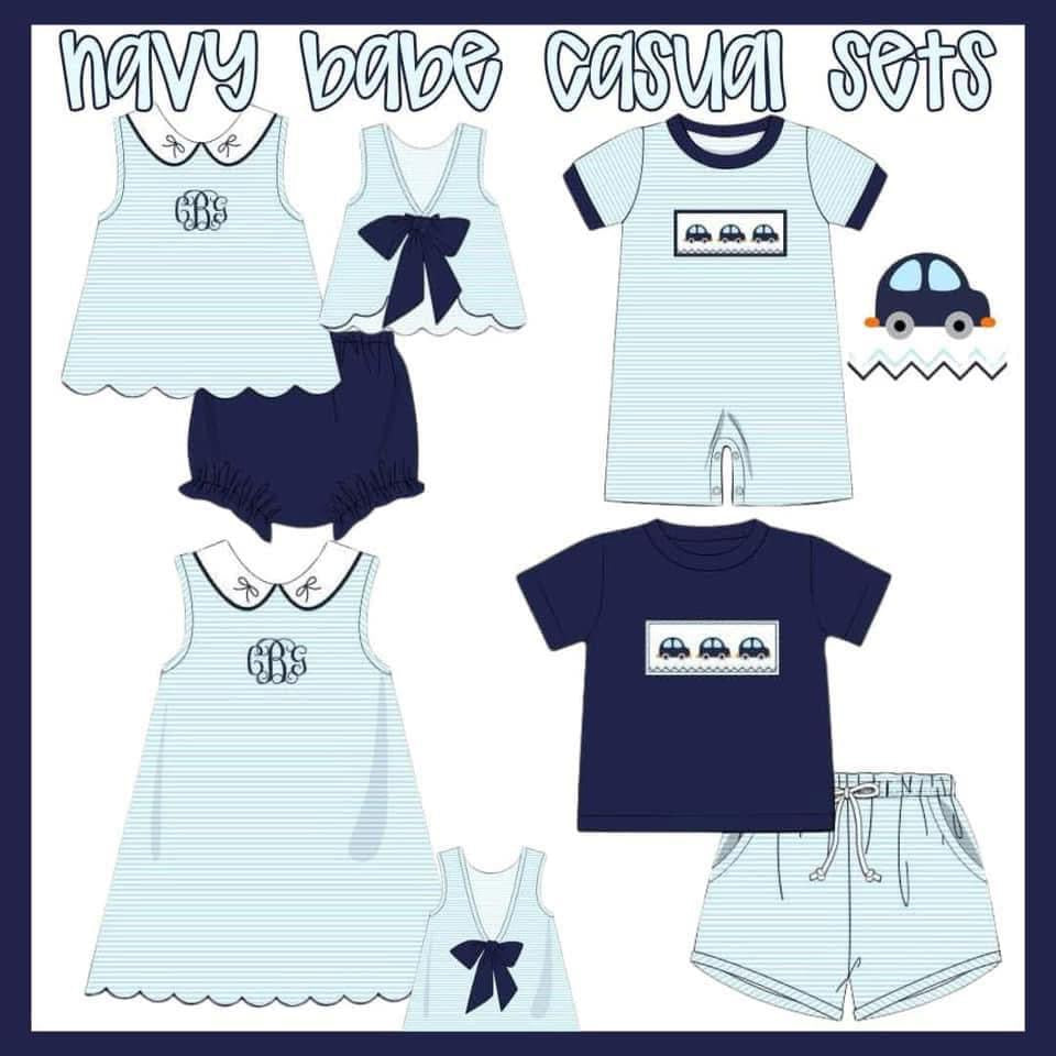 Navy Babe Casual Set Preorder