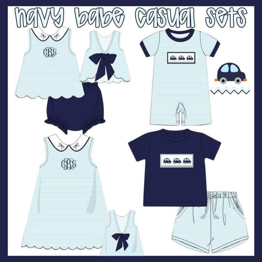 Navy Babe Casual Set Preorder