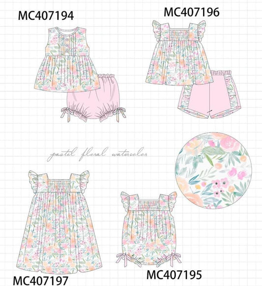 Pastel Watercolor Floral Preorder