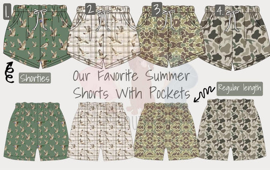 Boys Summer Shorts Preorder