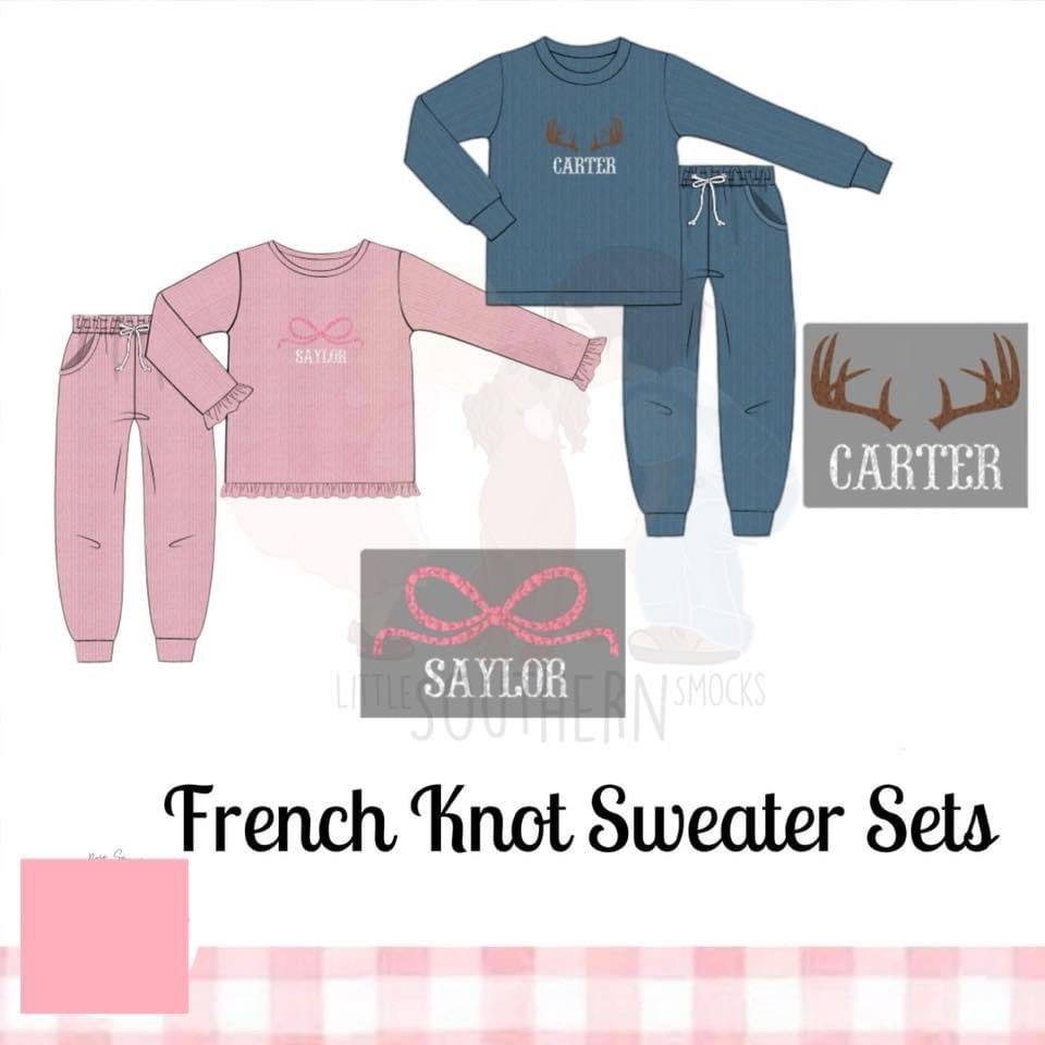French Knot Sweater Set Preorder