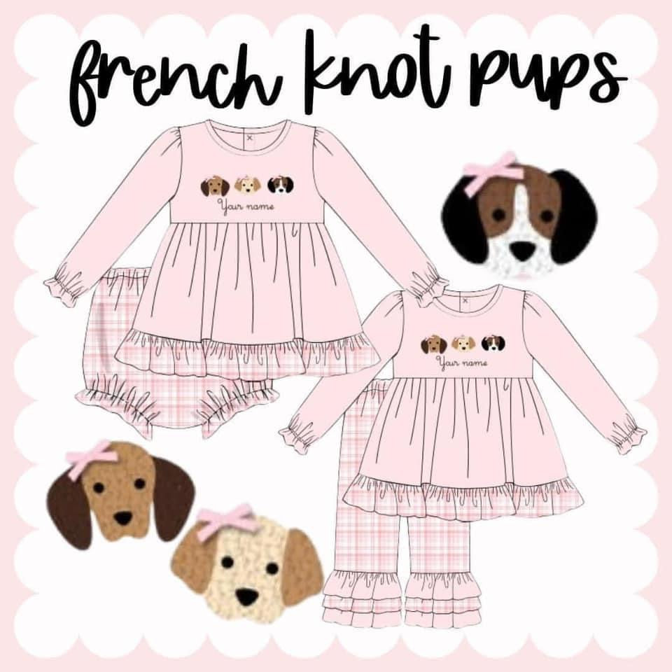 French Knot Pups Preorder