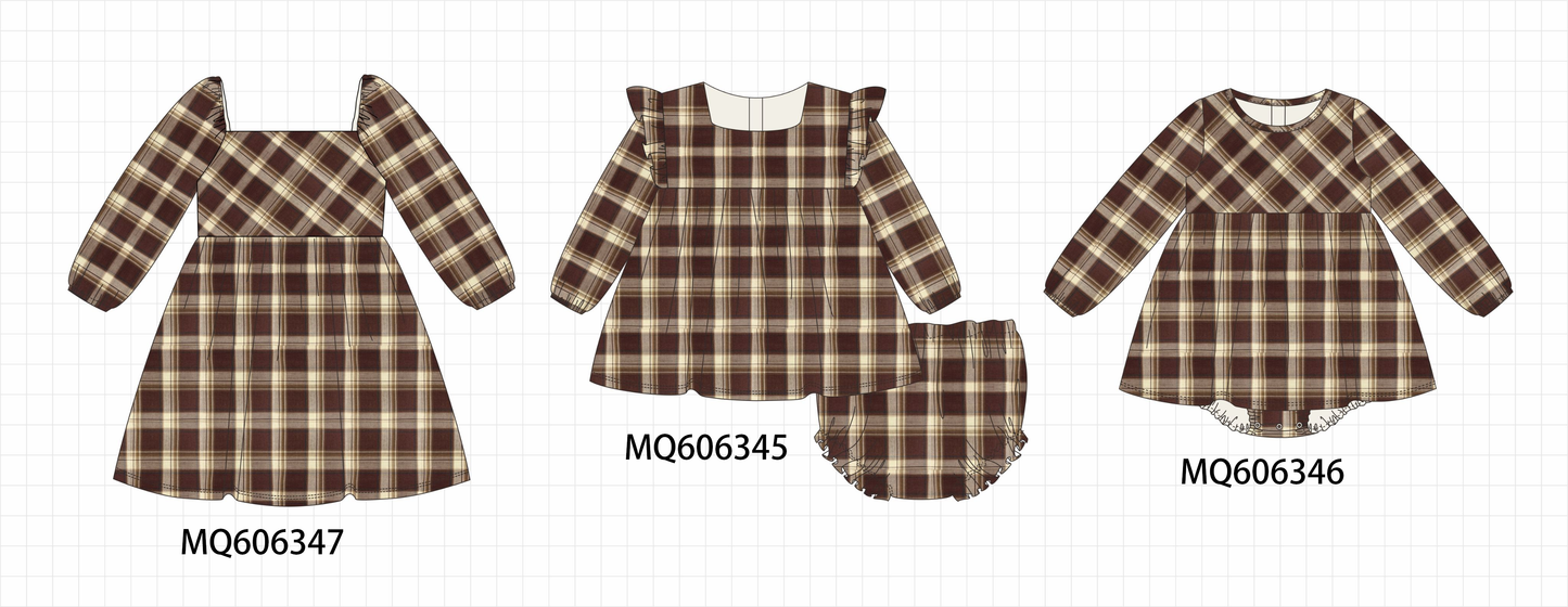 PO97 Brown plaid collection