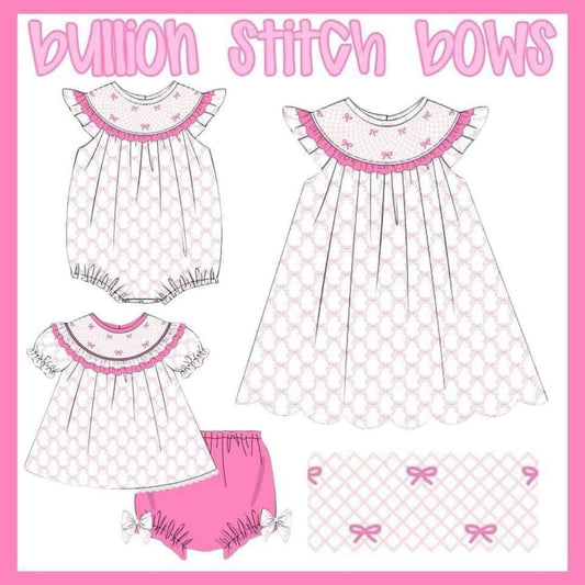 Bullion Stitch Bows Preorder