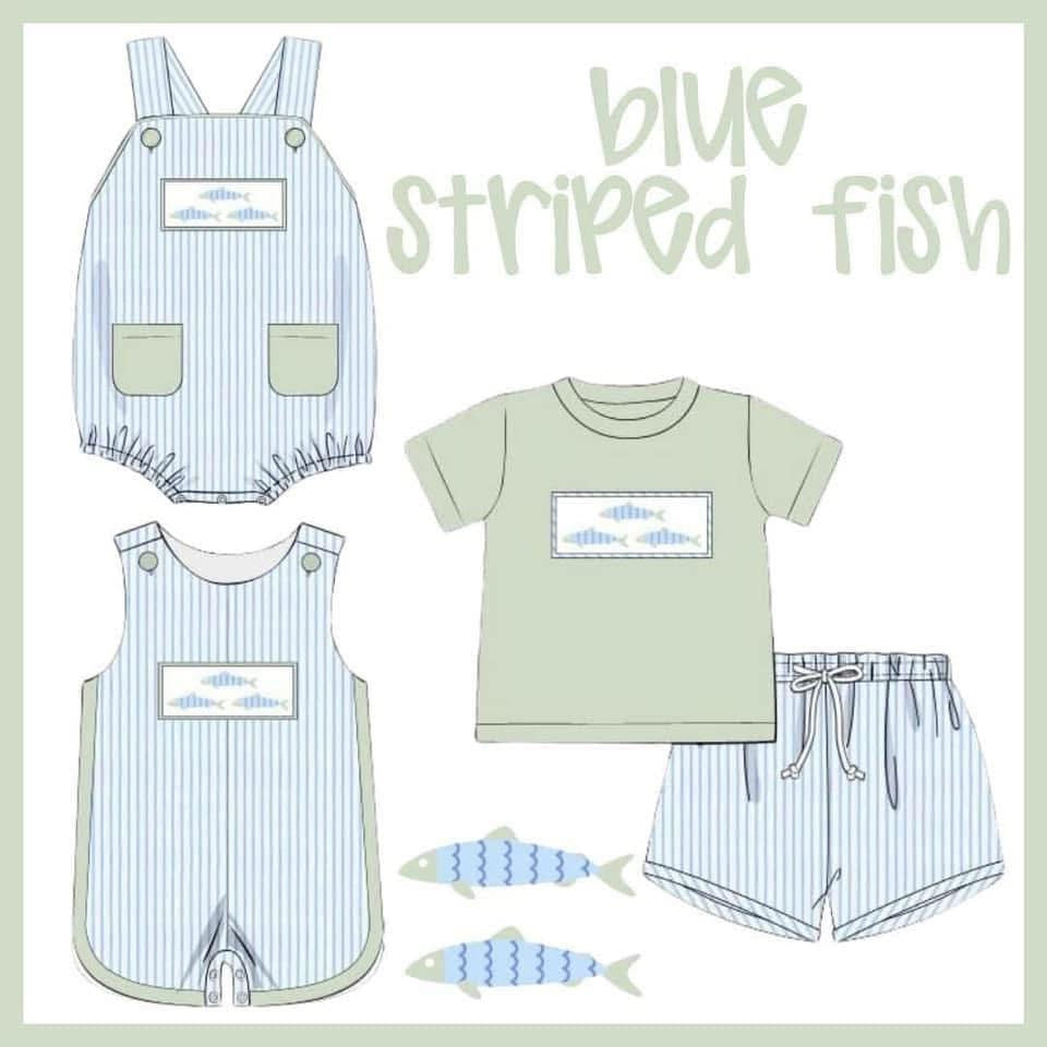 Blue Striped Fish Preorder