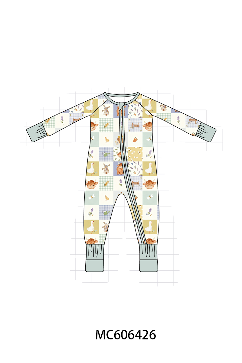PO96 Sage farm checkered bamboo collection
