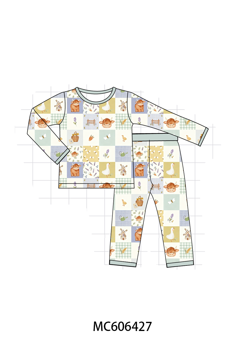 PO96 Sage farm checkered bamboo collection