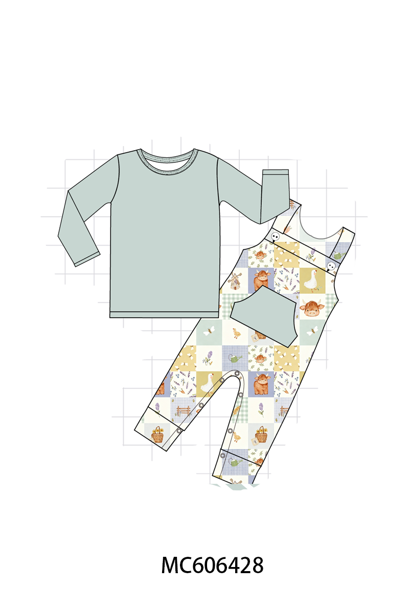 PO96 Sage farm checkered bamboo collection