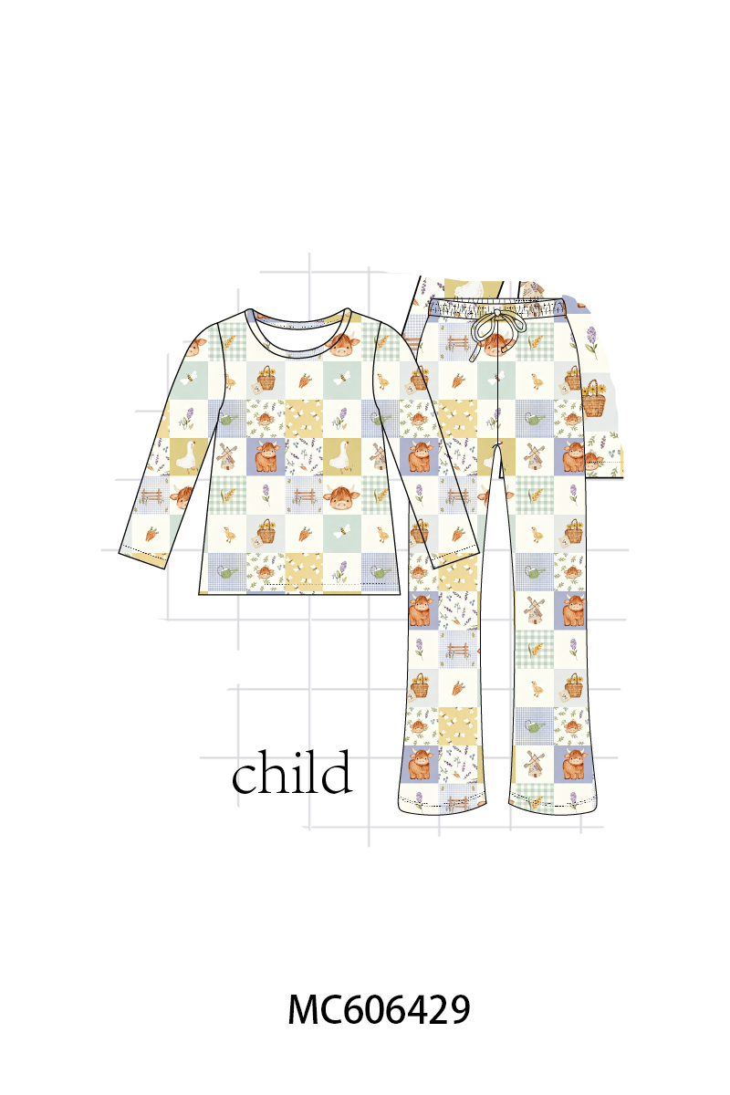 PO96 Sage farm checkered bamboo collection