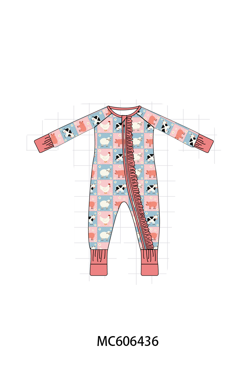 PO96 Coral farm checkered bamboo collection