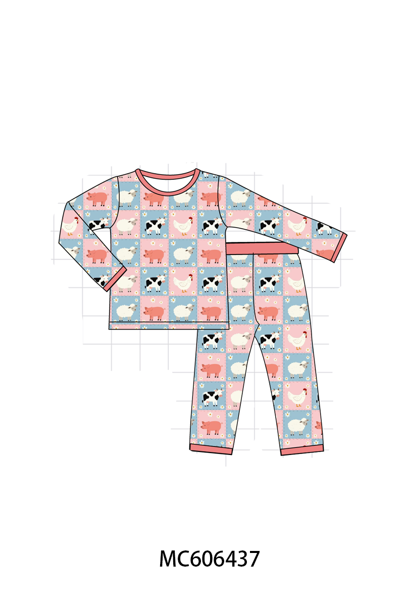 PO96 Coral farm checkered bamboo collection