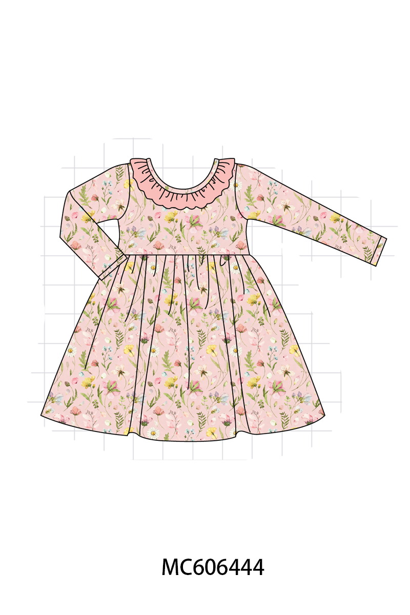PO96 Blush floral print bamboo collection