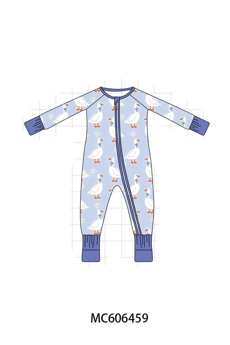 PO96 Dusty blue goose bamboo collection