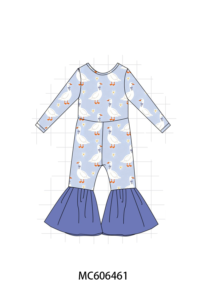 PO96 Dusty blue goose bamboo collection