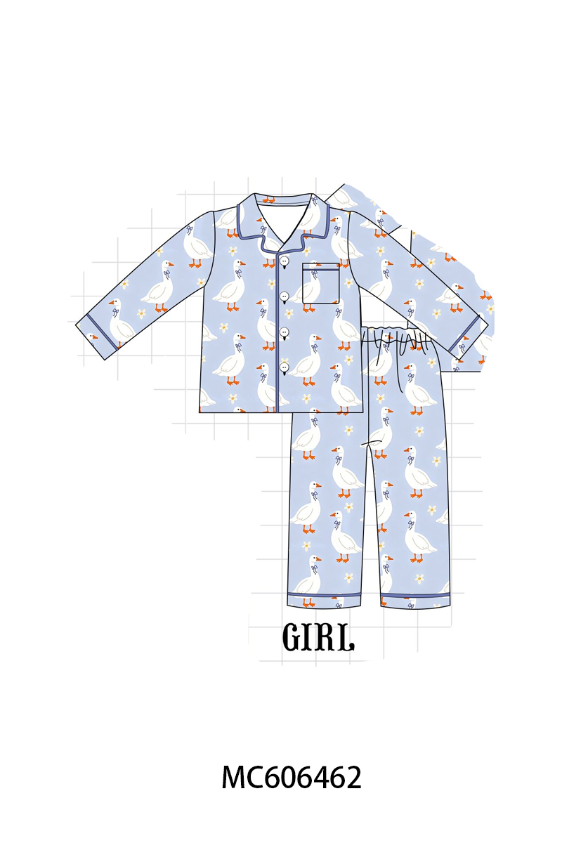 PO96 Dusty blue goose bamboo collection
