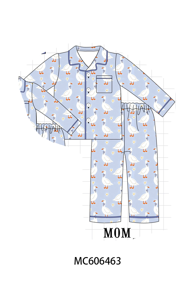 PO96 Dusty blue goose bamboo collection