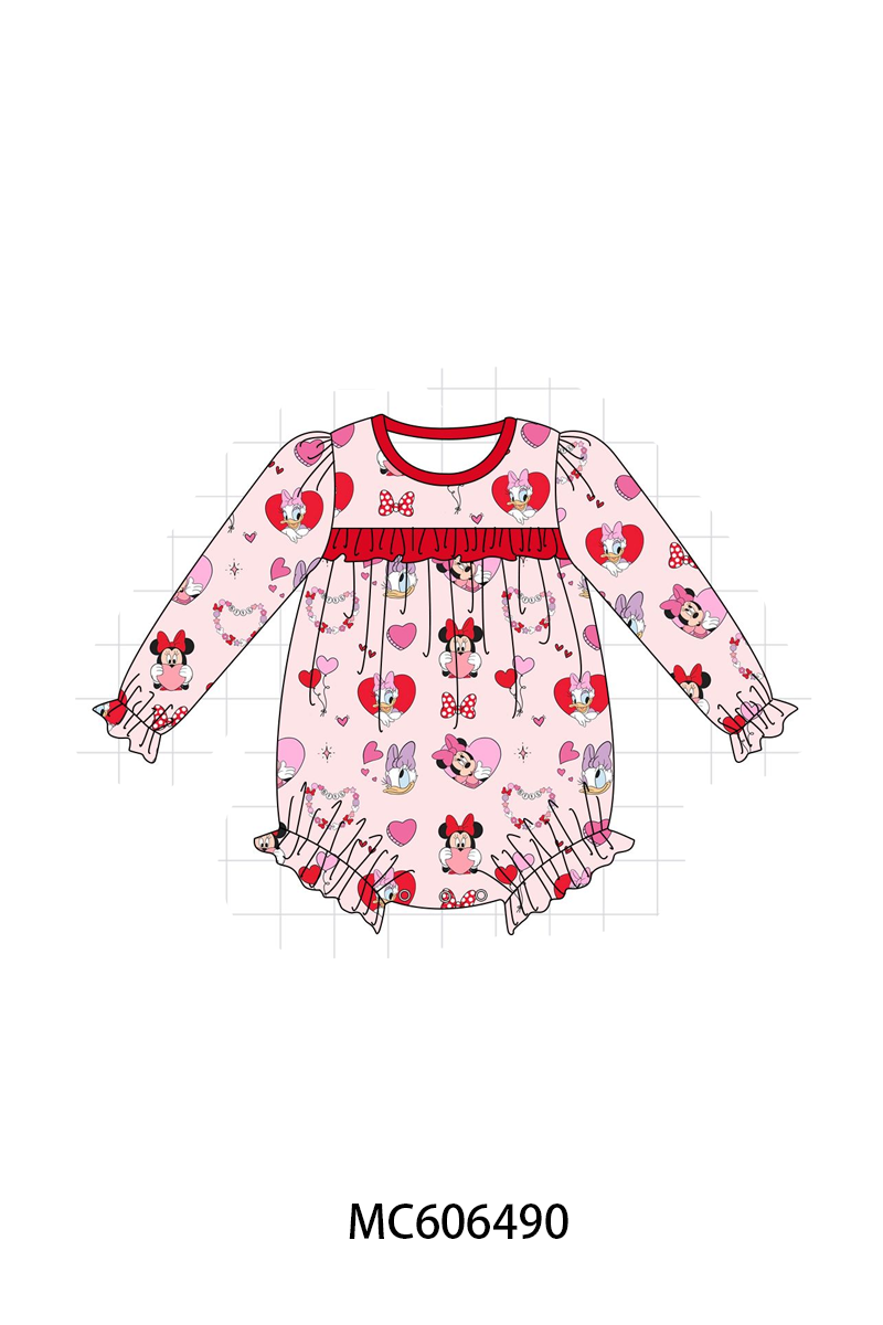 PO93 Pink&red character heart bamboo collection