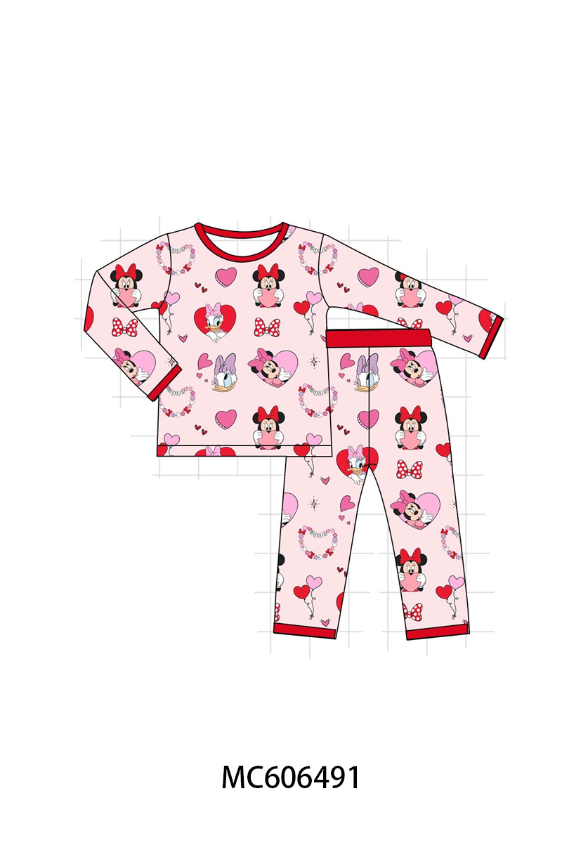 PO93 Pink&red character heart bamboo collection