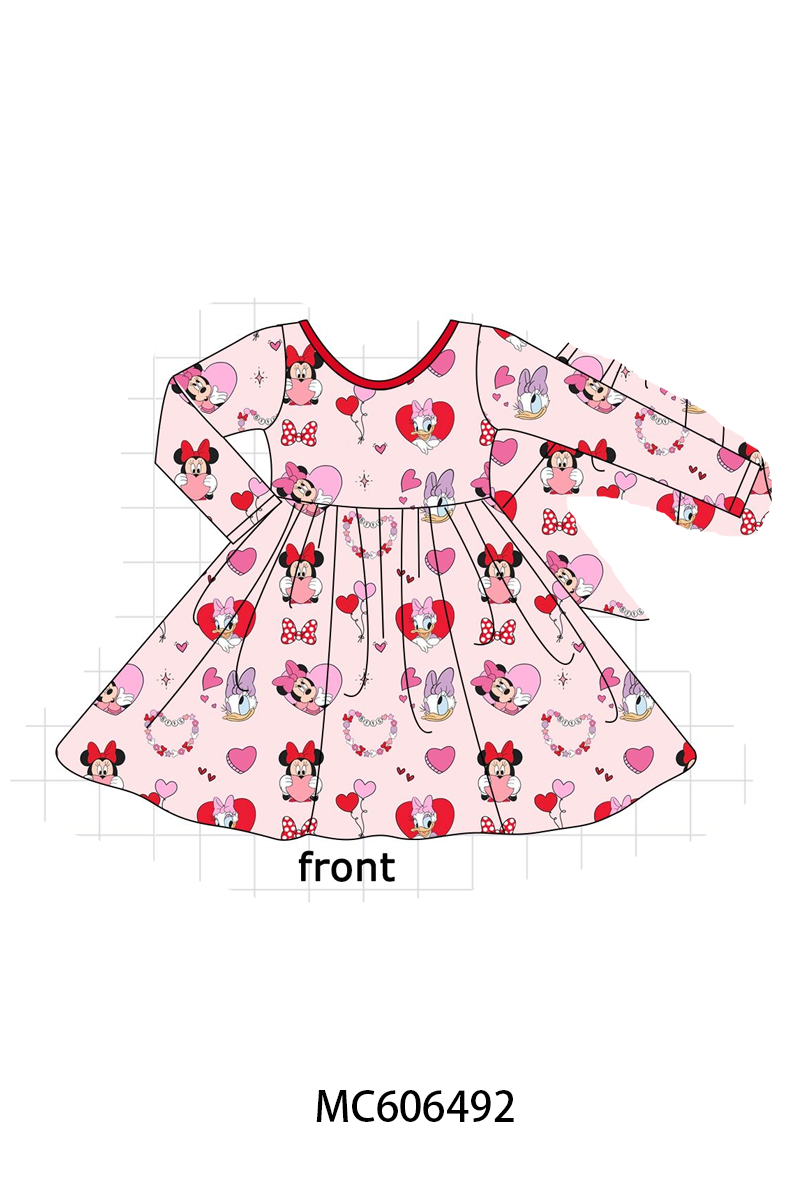 PO93 Pink&red character heart bamboo collection