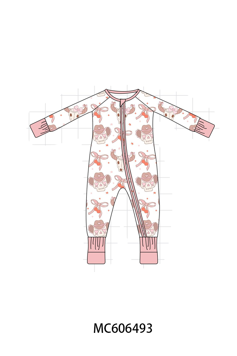 PO96 Blush western cowgirl bow bamboo collection