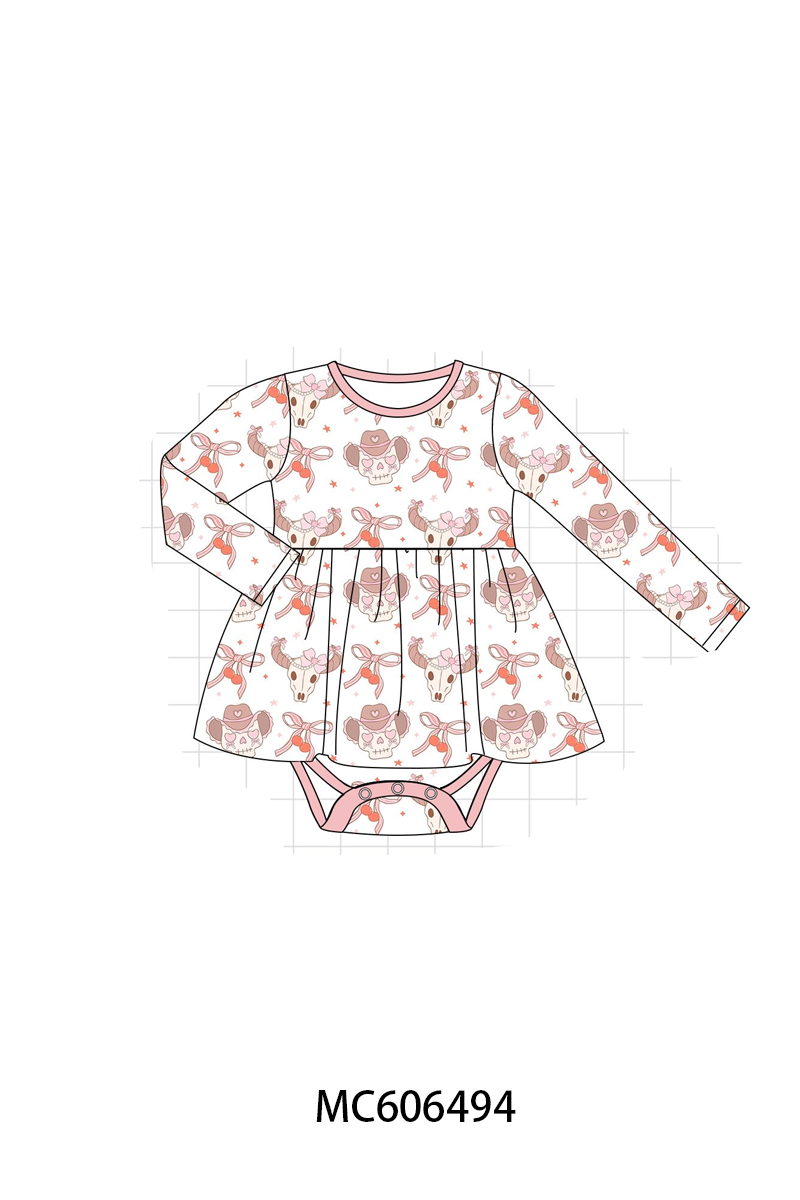 PO96 Blush western cowgirl bow bamboo collection