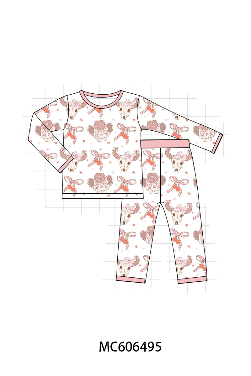 PO96 Blush western cowgirl bow bamboo collection