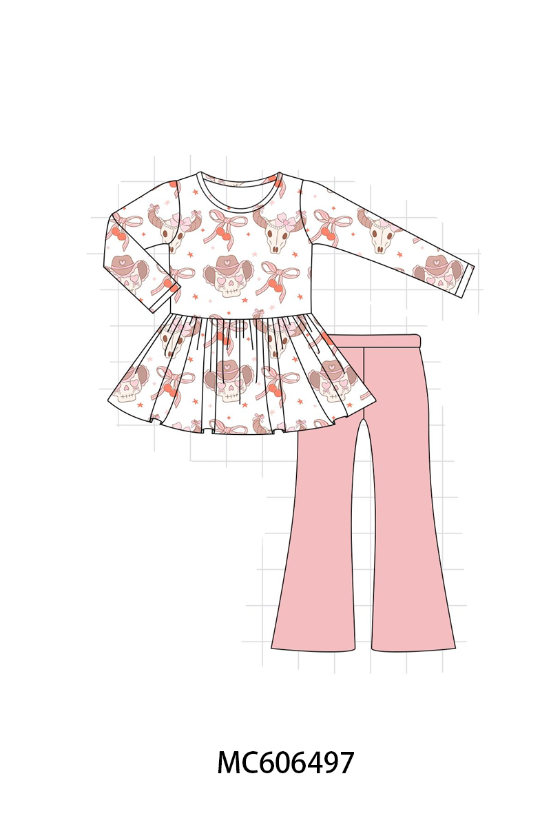 PO96 Blush western cowgirl bow bamboo collection