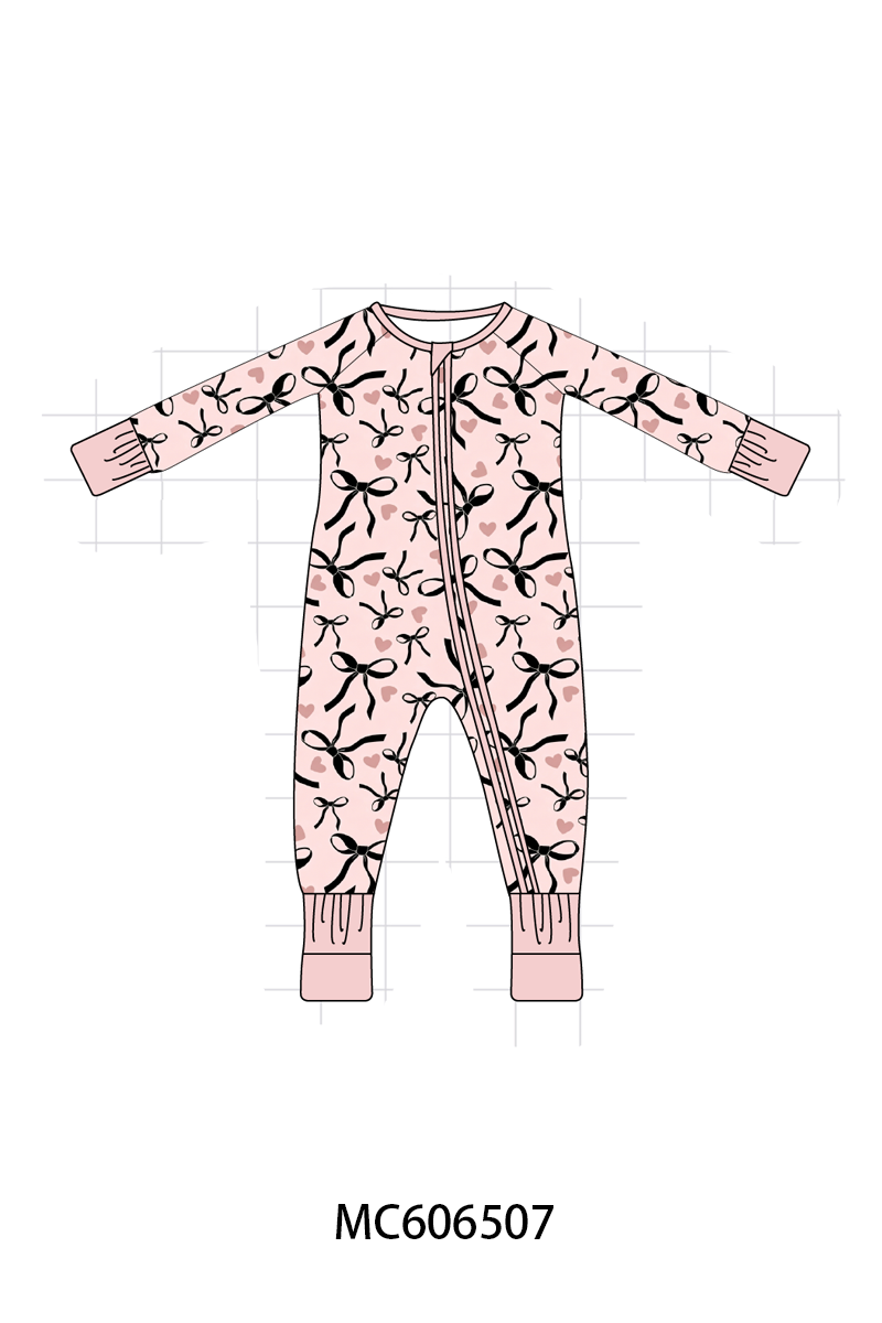 PO96 Blush bow heart bamboo collection