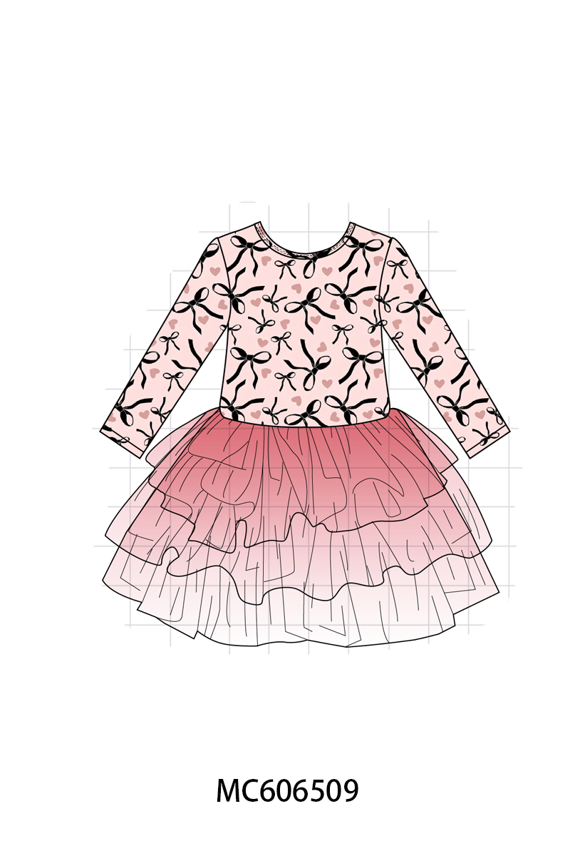 PO96 Blush bow heart bamboo collection