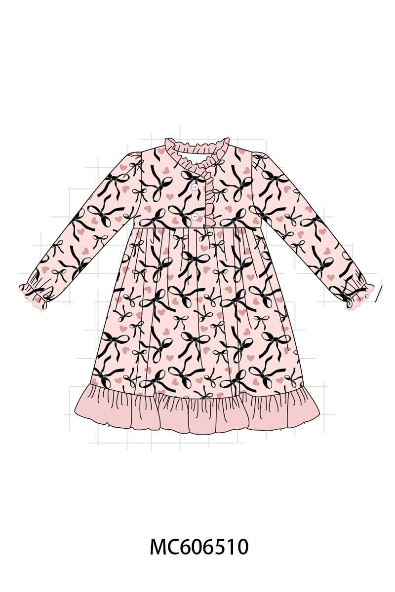 PO96 Blush bow heart bamboo collection