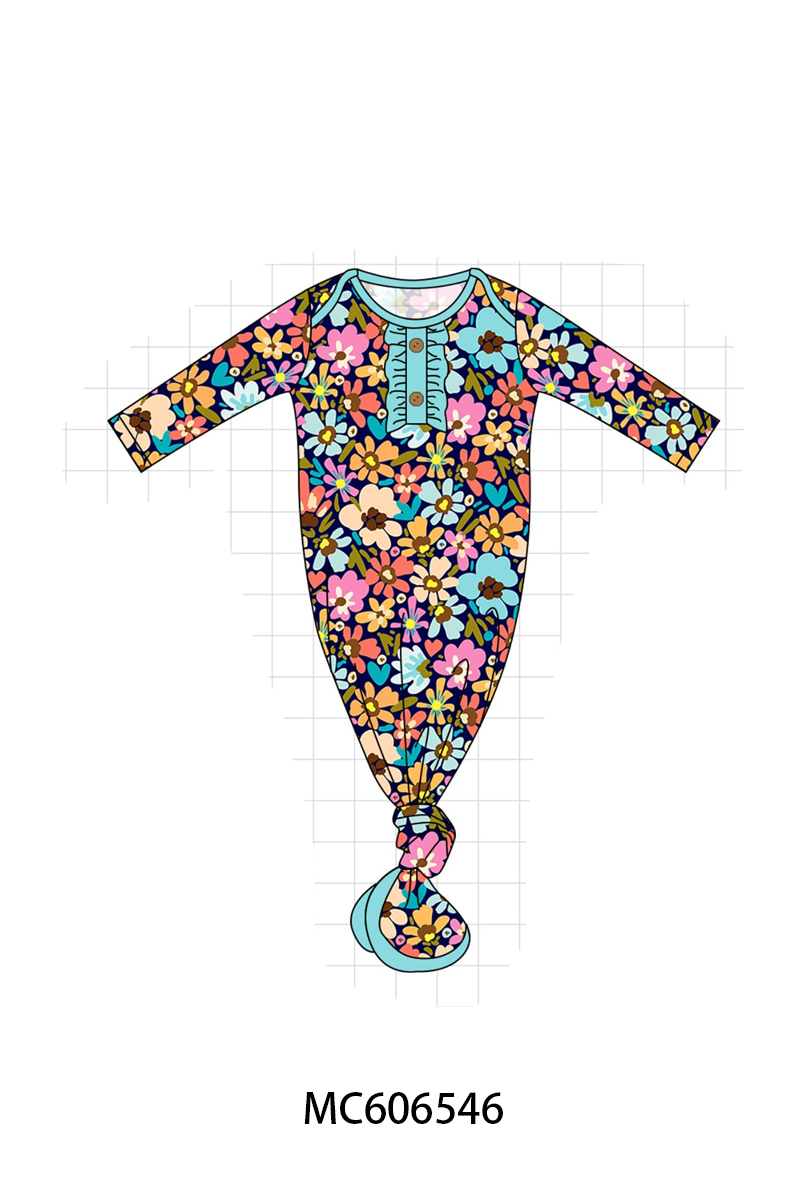 PO96 Multicolored floral print bamboo collection