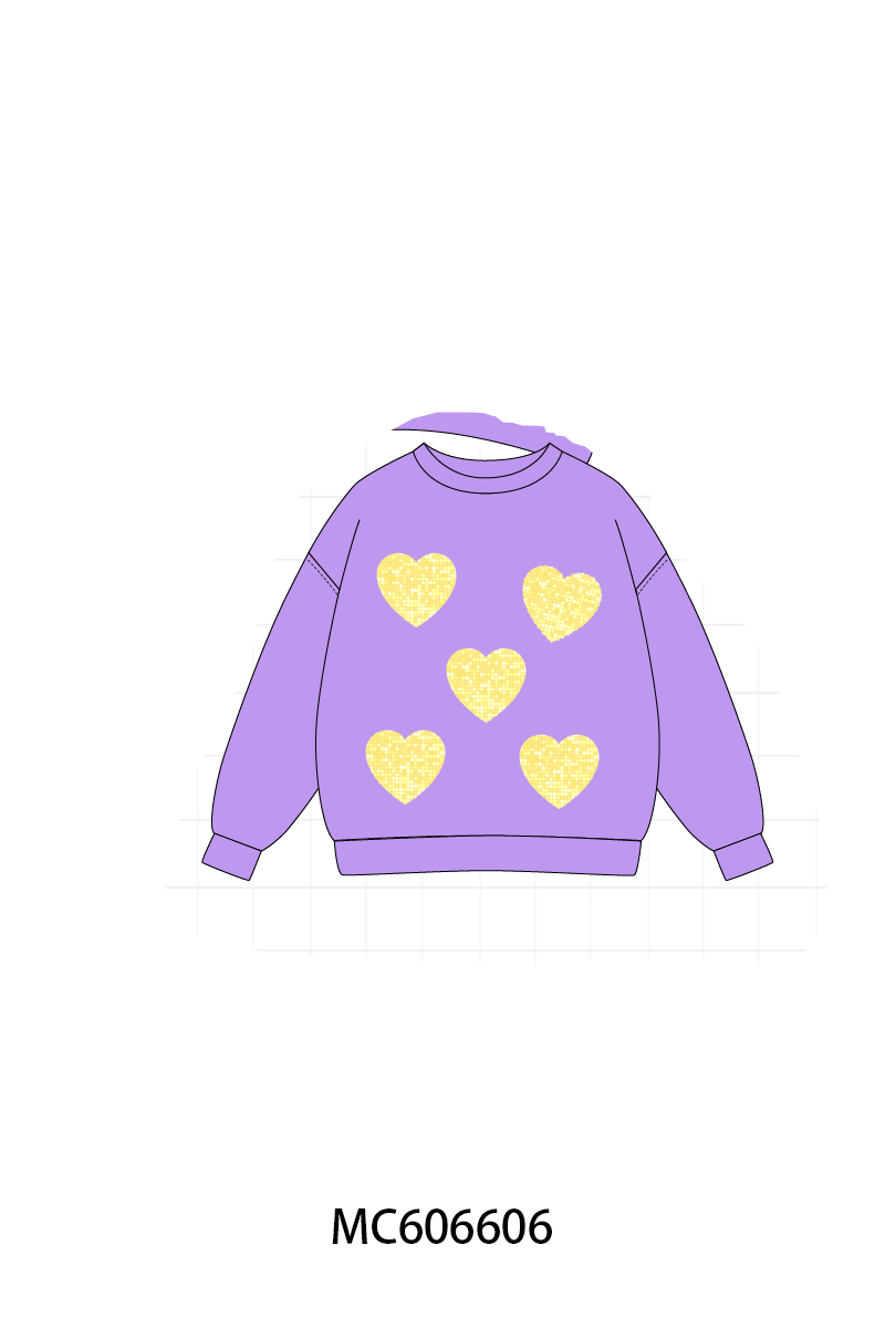 PO96 Valentine's day heart sequin mom&me collection