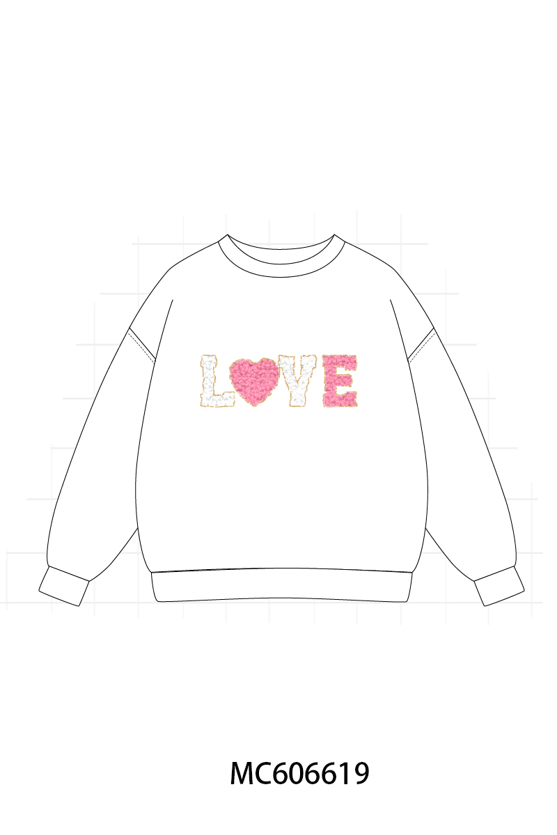 PO96 Valentine's day LOVE french knot sequin collection