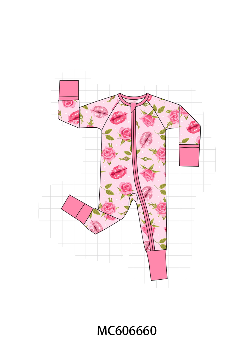 PO96 Pink valentine's day rose bamboo collection