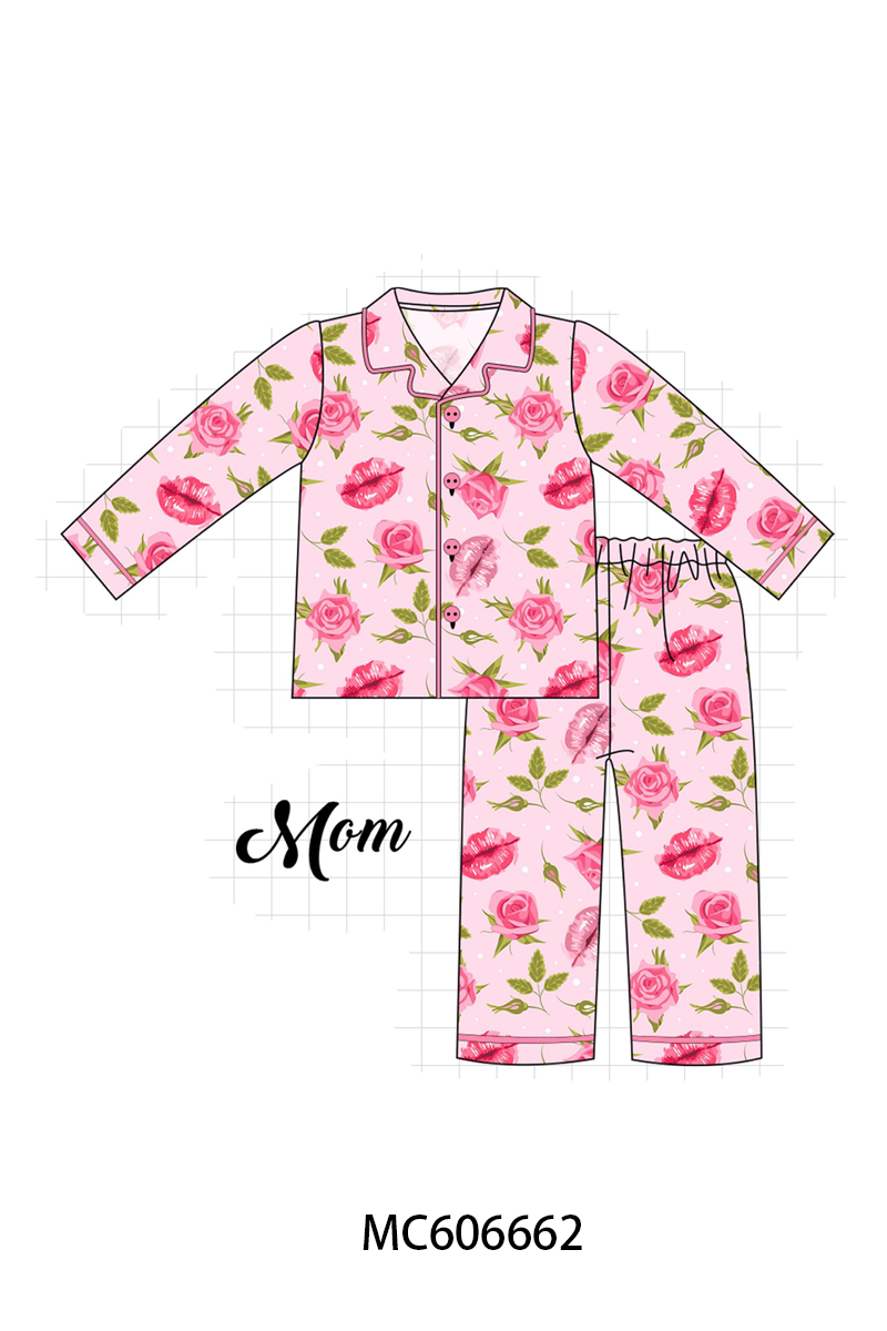 PO96 Pink valentine's day rose bamboo collection