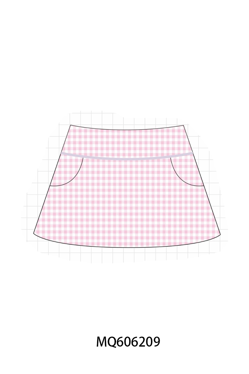 PO97 Floral gingham active skorts pants collection