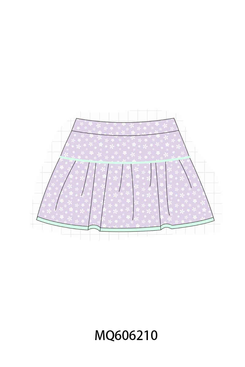 PO97 Floral gingham active skorts pants collection