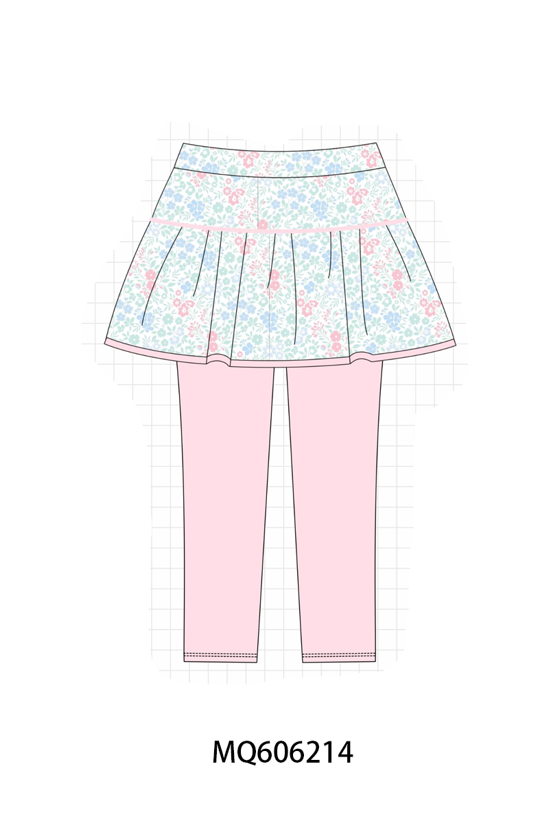 PO97 Floral gingham active skorts pants collection