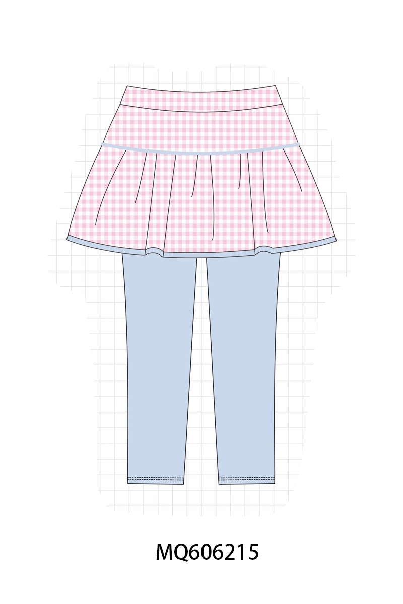 PO97 Floral gingham active skorts pants collection