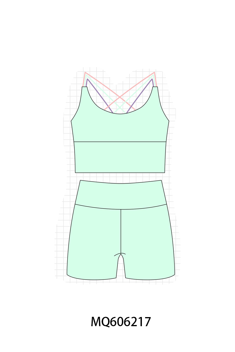 PO97 Multicolored girl active set collection