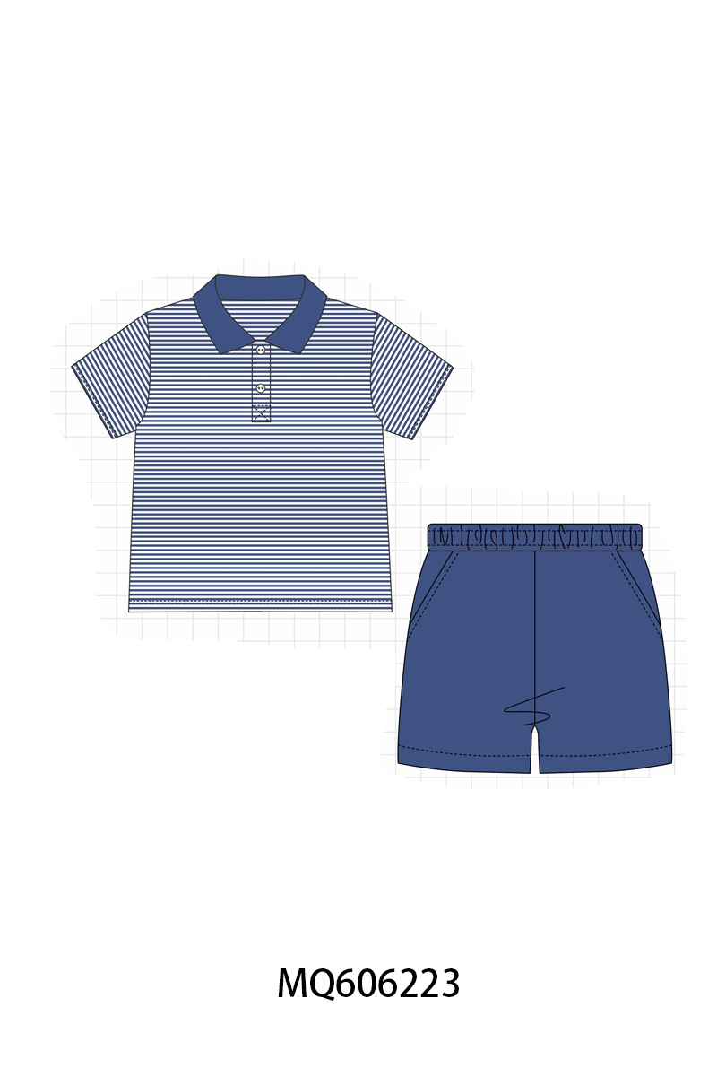 PO97 Khaki&blue stripe boy collection